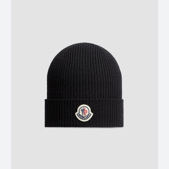 Authentic moncler black beanie - Picture 1 of 4
